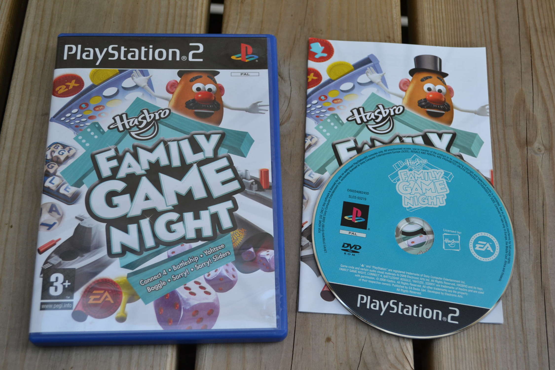 Hasbro Family Game Night  PS2 Playstation 2 Komplett Fint Sk
