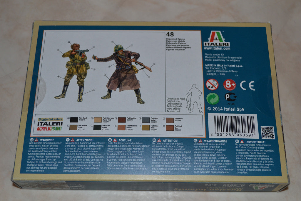 Russian Infantry (Andra Världskriget vinterkriget) 1:72 Italeri 6069 Ny