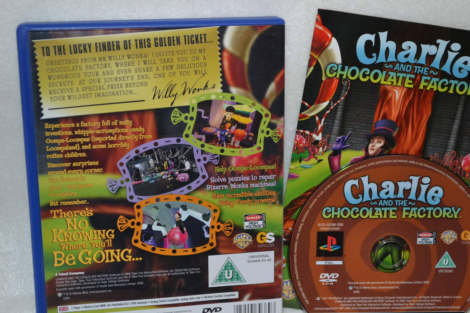 Charlie and The Chocolate Factory PS2 Playstation 2 Komplett Fint Skick