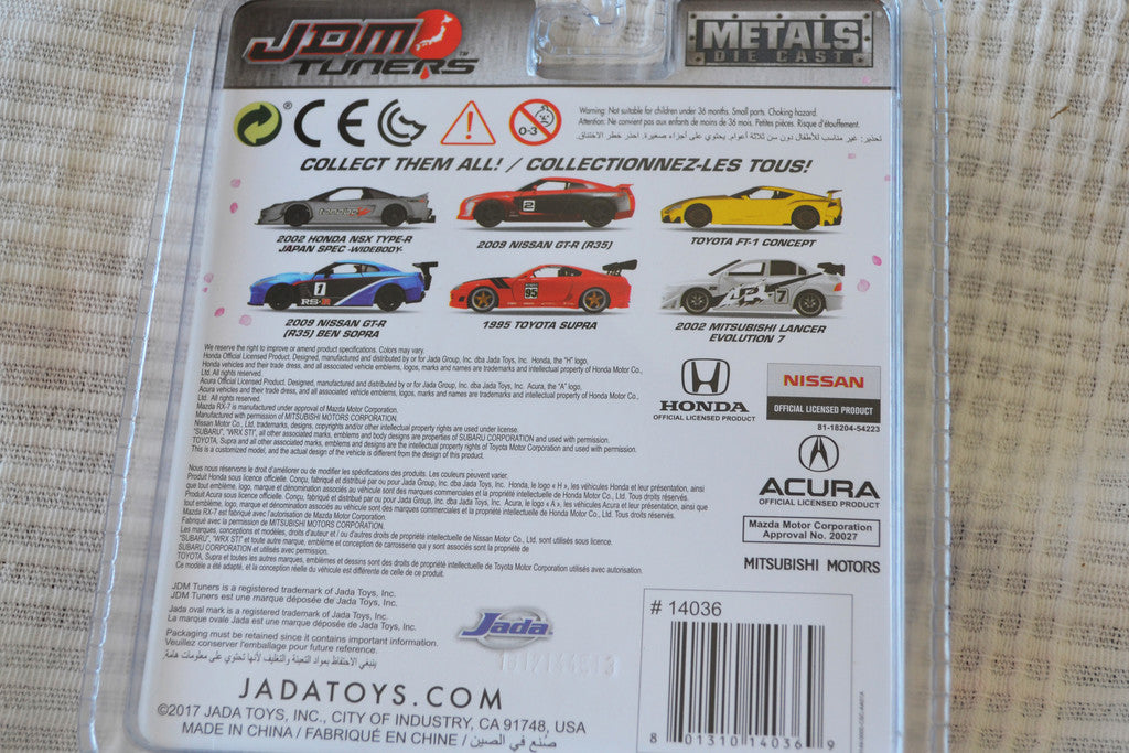 2002 Honda NSX Type-R Japan Spec Grå Tanabe 1:64 Jada Toys (