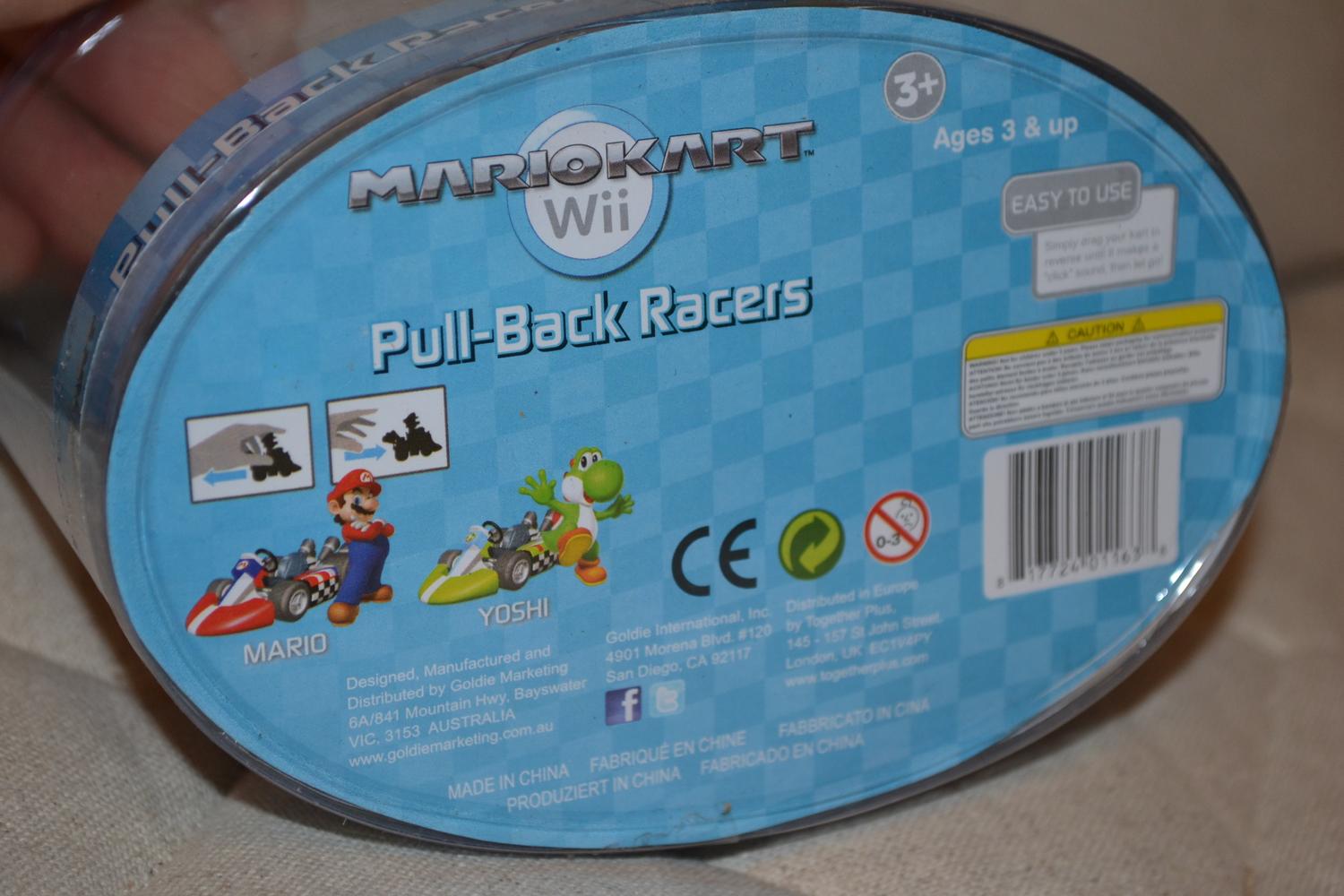 Luigi Mario Kart Wii Stor 12cm Goldie Nintendo Pullback Ny