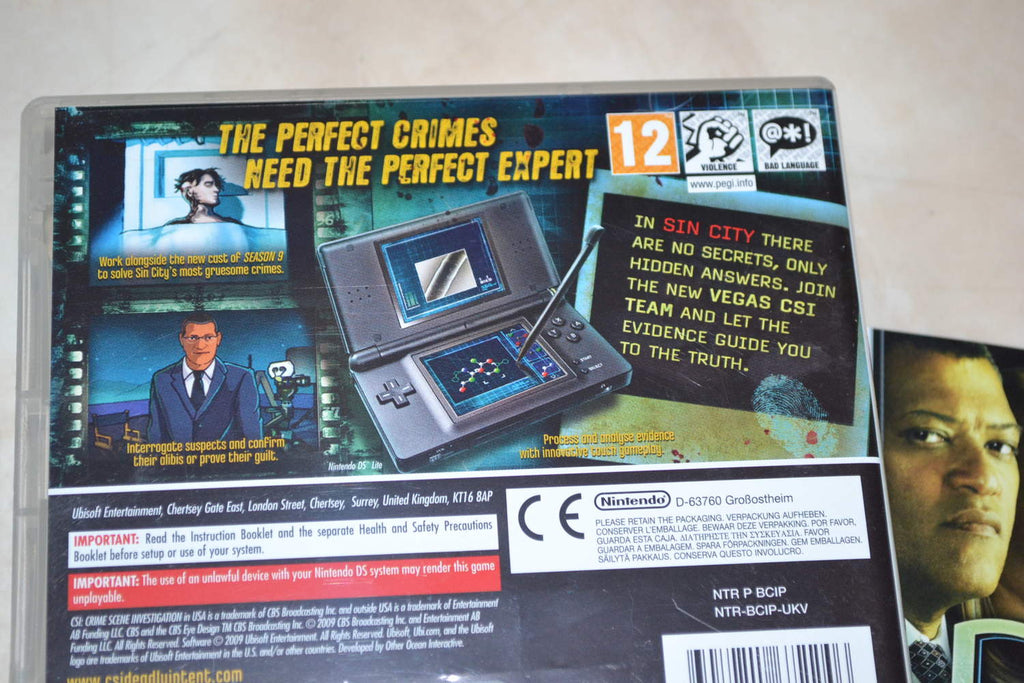 CSI Crime Deadly Intent The Hidden Cases NDS Nintendo DS Komplett Fint Skick