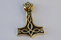Torshammare m. Knotor/Knutar Viking (Brons) Smycke Hänge Halsband Ny
