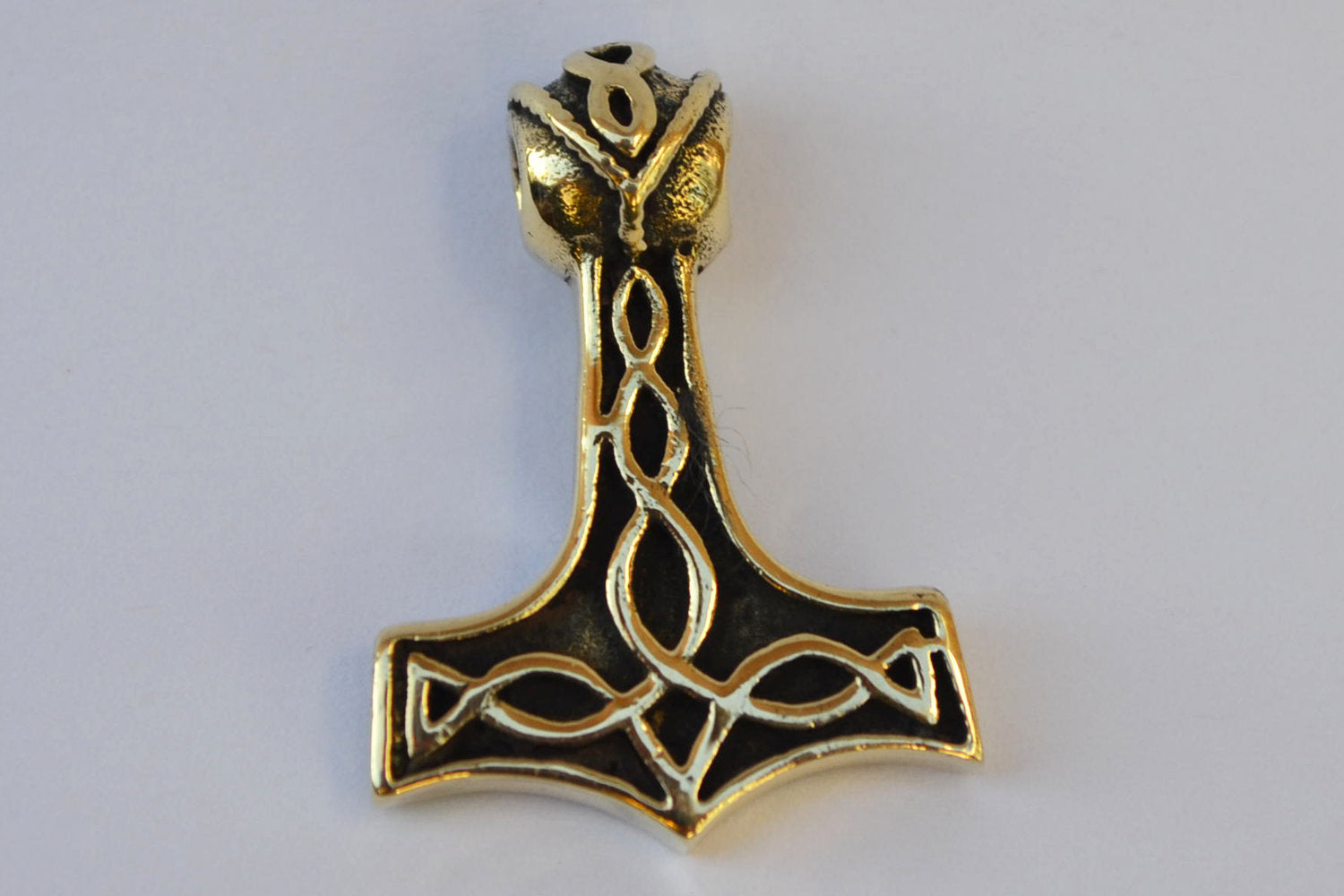 Torshammare m. Knotor/Knutar Viking (Brons) Smycke Hänge Halsband Ny