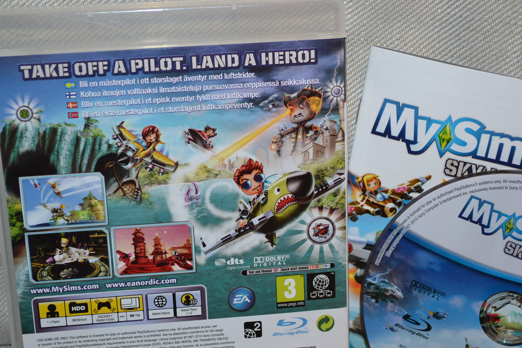 Mysims Sky-Heroes PS3 Playstation 3 Komplett Fint Skick