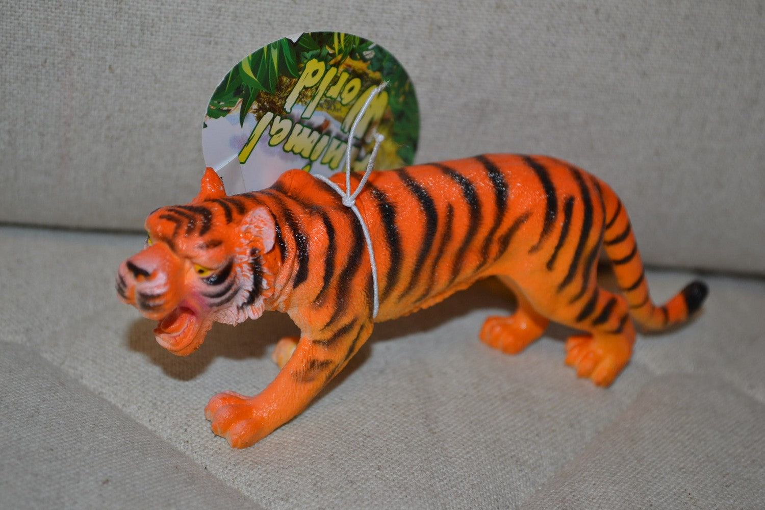 Tiger 14cm Djur Mjuk Plast Ny