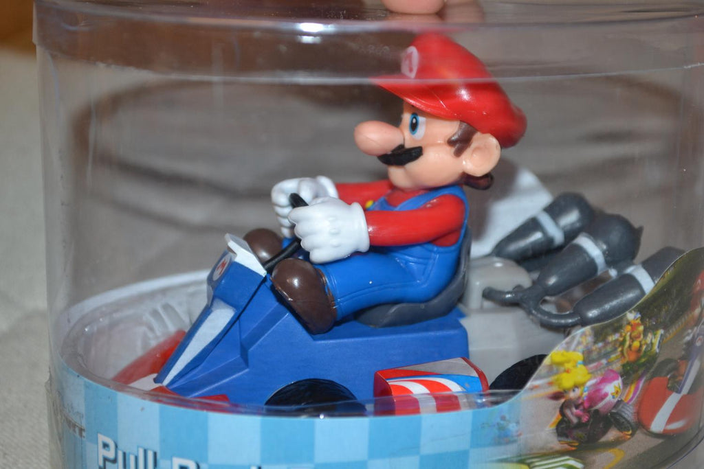 Mario fr Mario Kart Wii Stor 12cm Goldie Nintendo Pullback Ny