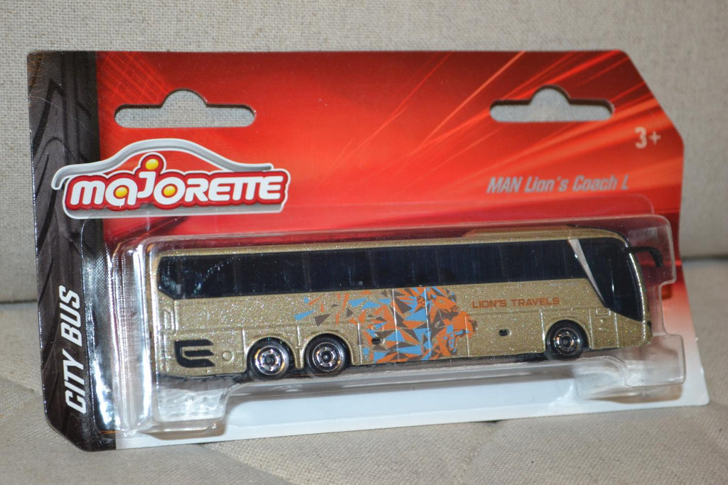Man Lion's Coach L Guld Buss Ca 1:64 Majorette 14cm Ny