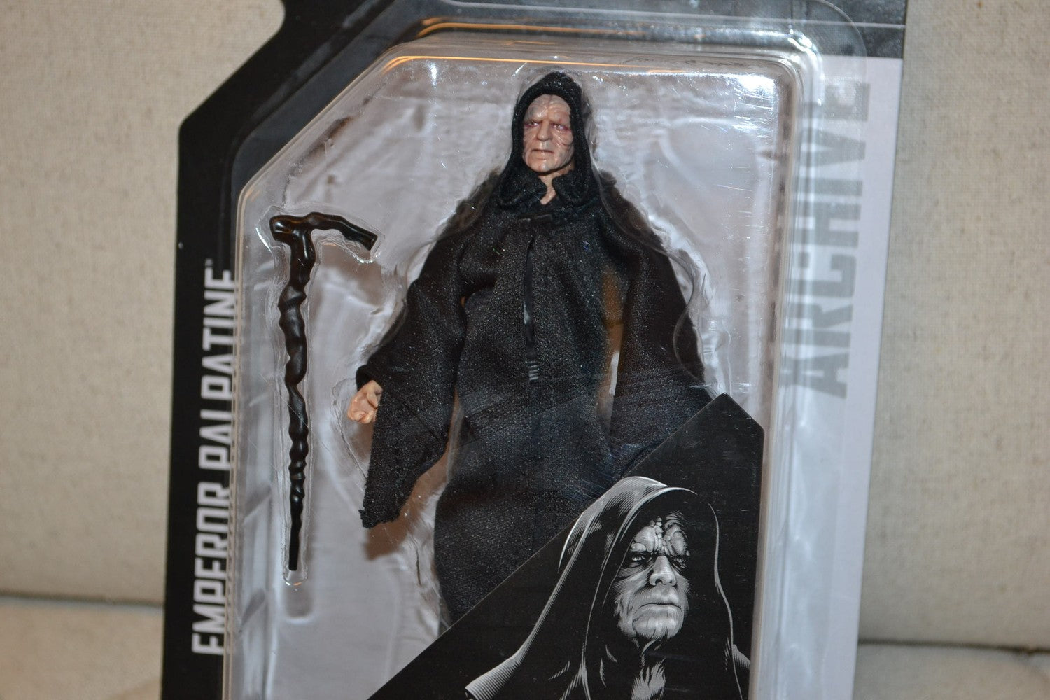 Emperor Palpatine Figur Star Wars Black Series Archive 15cm Ny