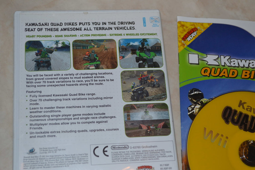 Kawasaki 4X4 Quad Bikes Wii Nintendo Komplett Fint Skick