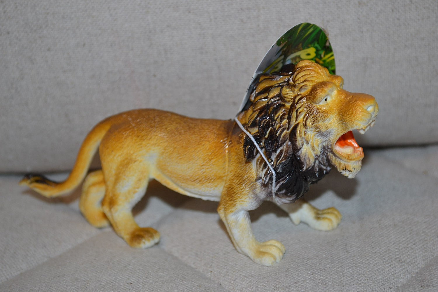 Lejon 13cm Djur Mjuk Plast Ny