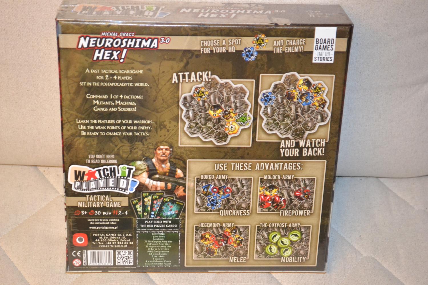 Neuroshima Hex 3.0 Brädspel (ENG) Ny