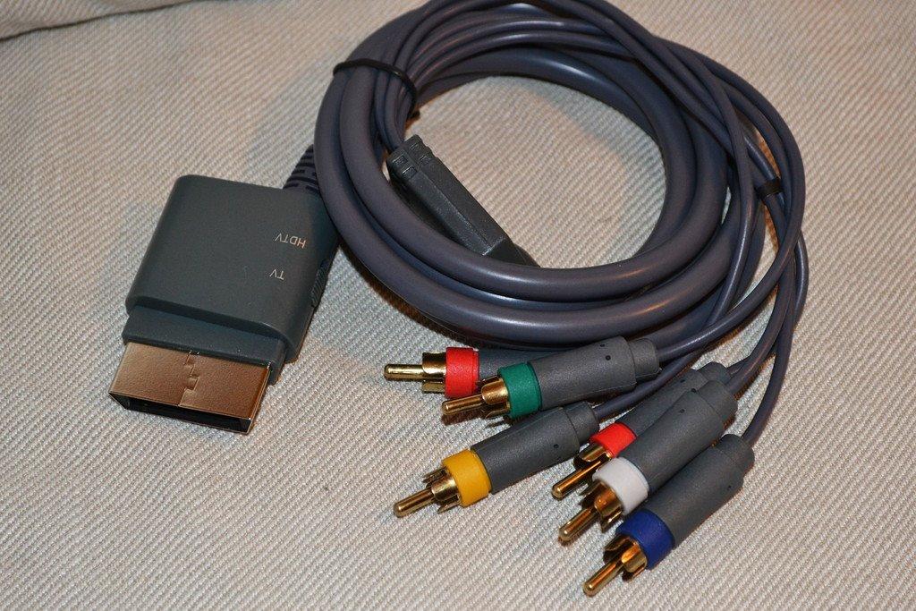 AV Kabel Xbox 360 Komponent (för Äldre TV) Tredjeparts Grå N