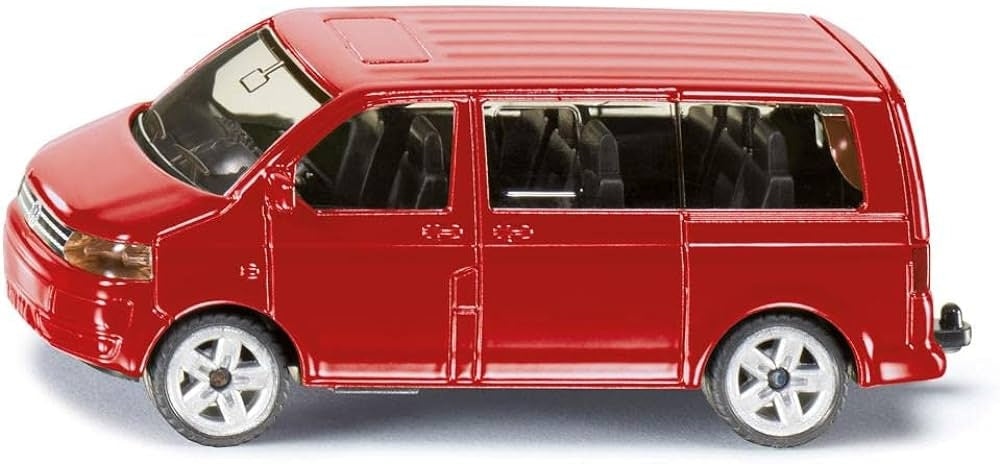 Volkswagen VW Multivan Röd Folkbuss Siku 1070 8,5cm Ny