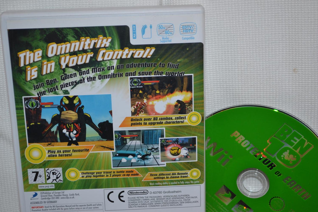 Ben 10 Protector of Earth Wii Nintendo (Utan Manual) Fint Skick