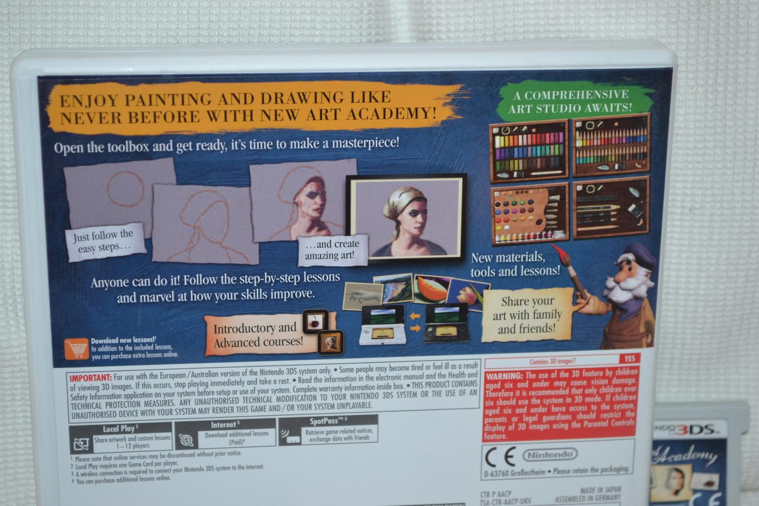 New Art Academy 3DS Nintendo Fint Skick