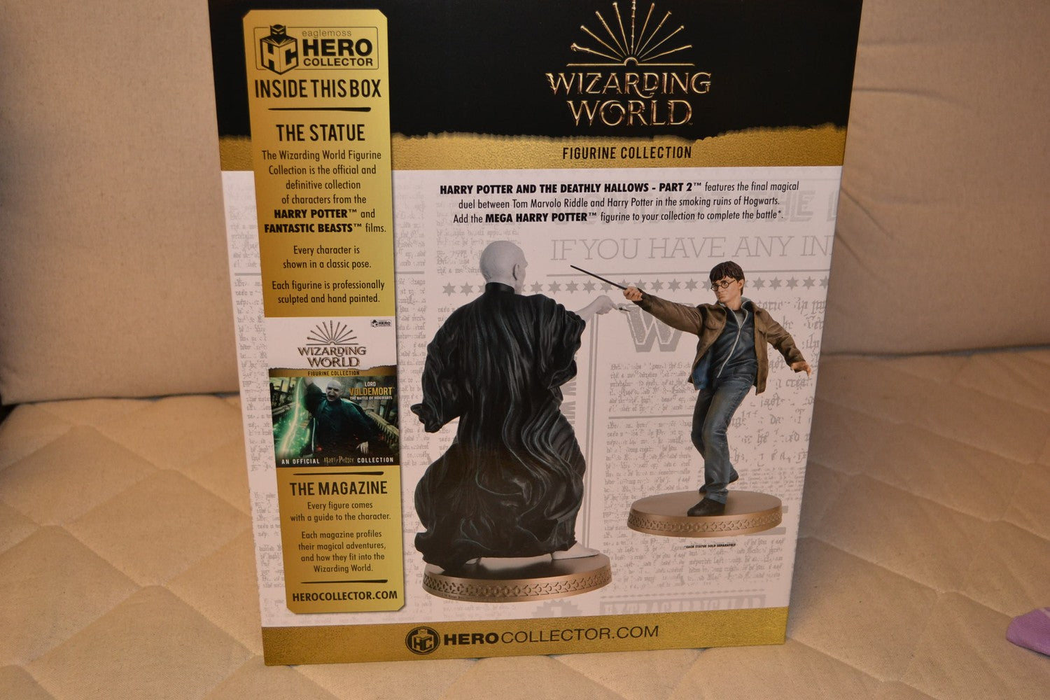 Lord Voldemort Battle of Hogwarts 31cm Eaglemoss Figur Staty Ny