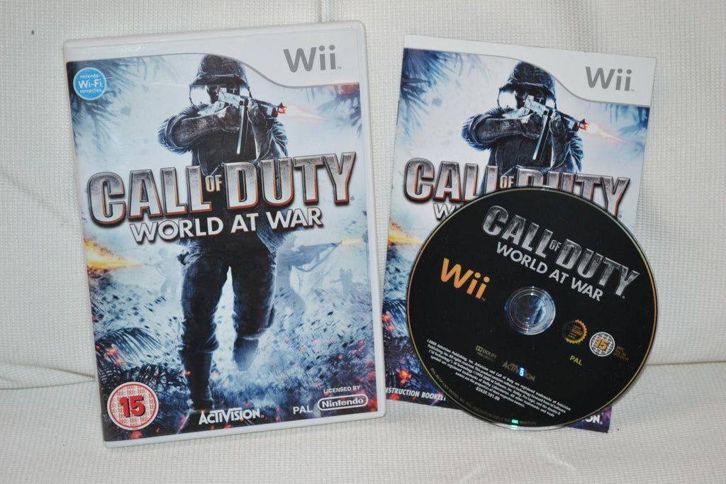 Call of Duty World at War Wii Nintendo Komplett Fint Skick
