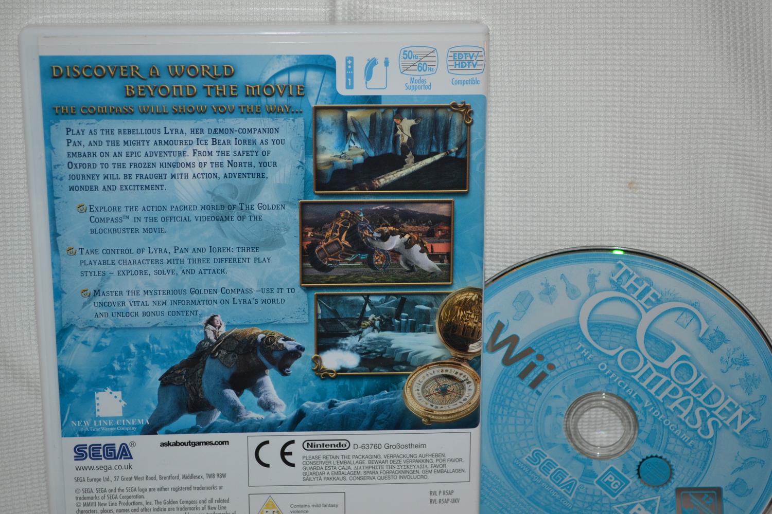 The Golden Compass Nintendo Wii (Utan Manual) Fint Skick