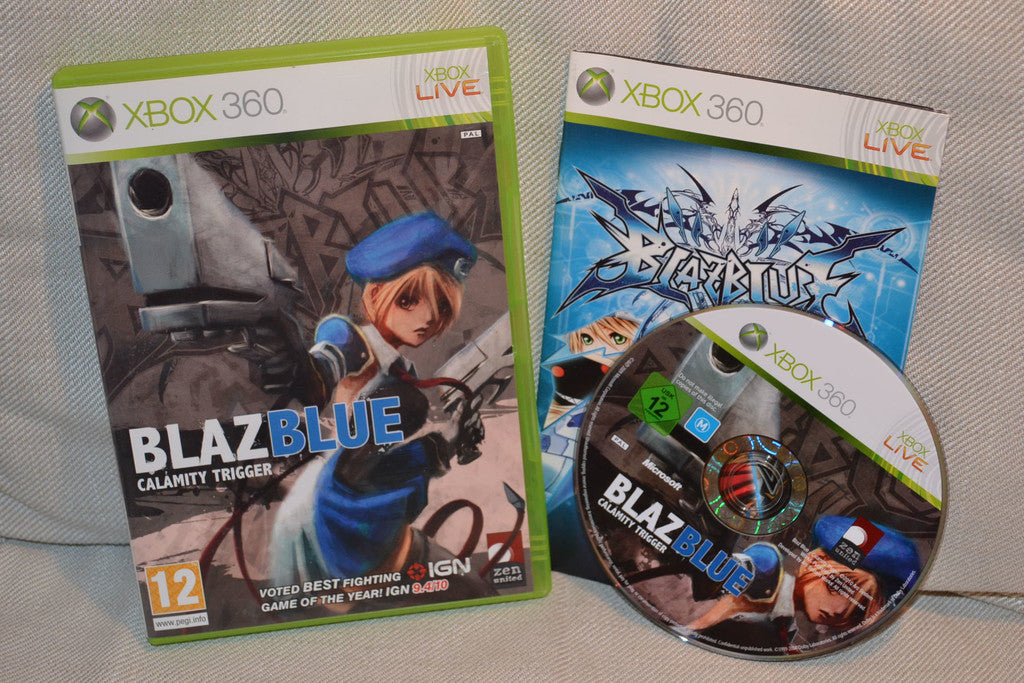 BlazBlue Calamity Trigger Xbox 360 Komplett Fint Skick