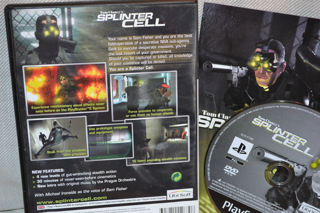 Tom Clancy's Splinter Cell PS2 Playstation 2 Komplett Fint Skick