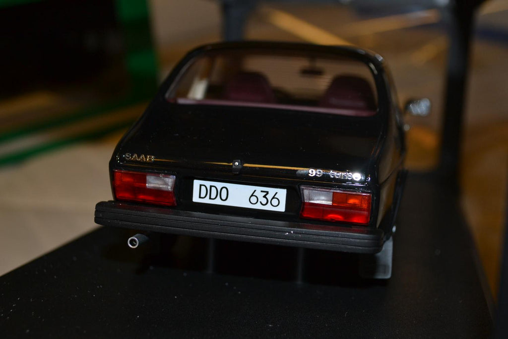 Saab 99 Turbo 1978 Svart 1:18 Cult 24cm Ny