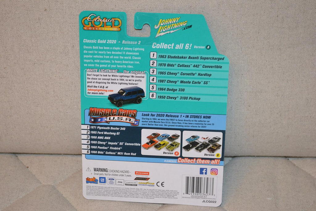 1950 Chevy 3100 Pickup Orange 1:64 Johnny Lightning (Classic Gold 22A) 7cm Ny