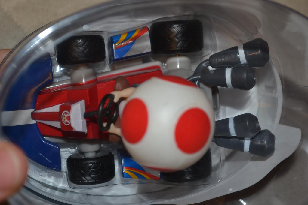 Toad Mario Kart Wii Stor 12cm Goldie Nintendo Pullback Ny