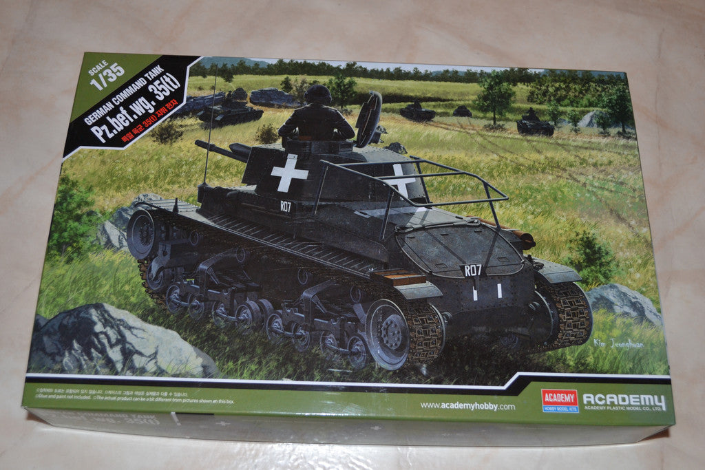PzKpfw35(t) German Panzer Command Tank (Pansarvagn Tyskland WW2) 1:35 Academy Ny