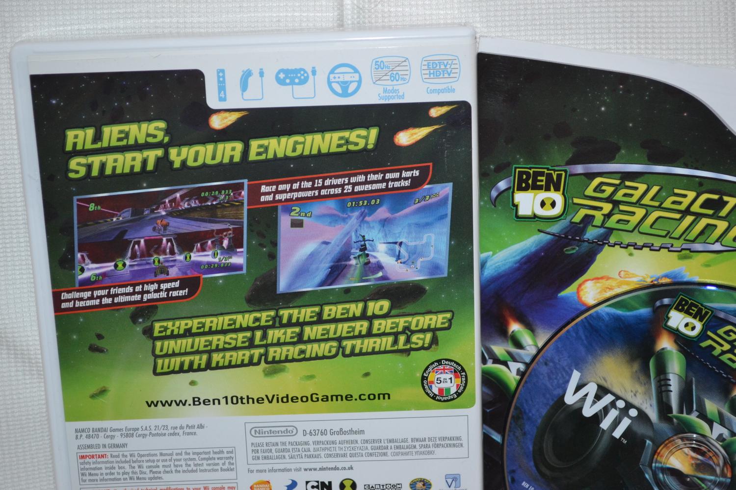 Ben 10 Galactic Racing Wii Nintendo Komplett Fint Skick