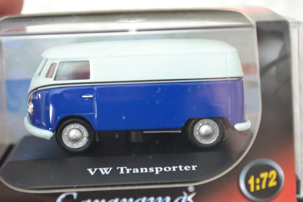 VW Transporter Arbetsbil Blå/Vit 1:72 Cararama Hongwell Volk