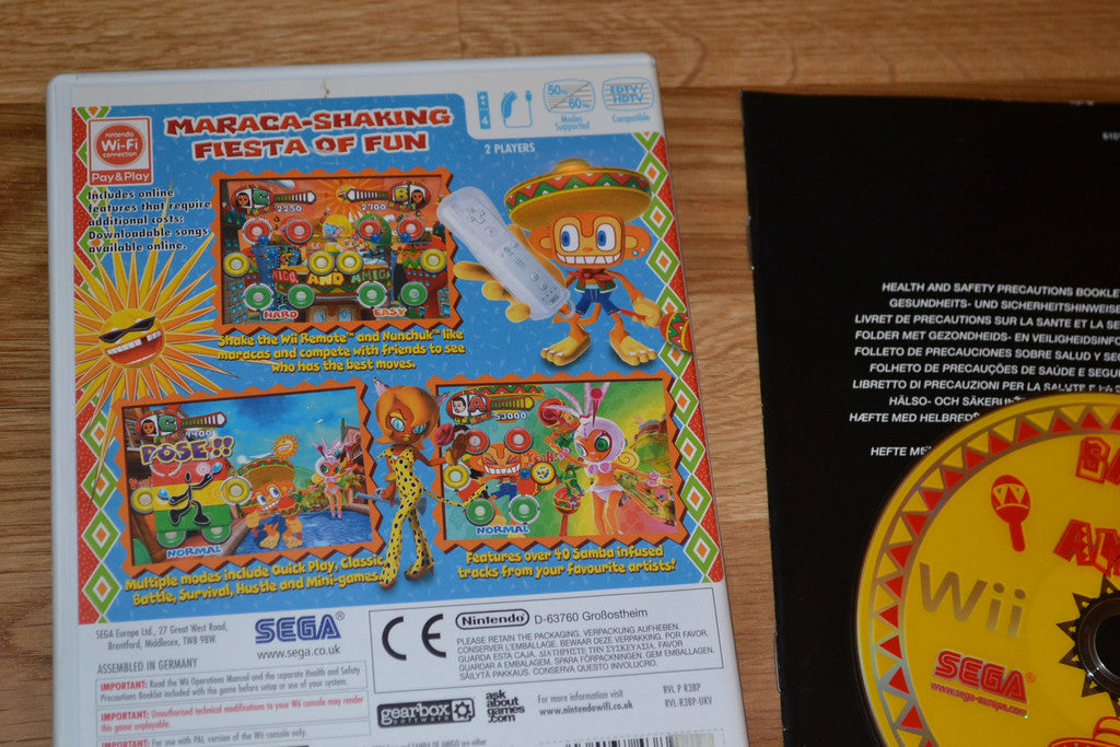Samba De Amigo Wii Nintendo (Utan Manual) Fint Skick