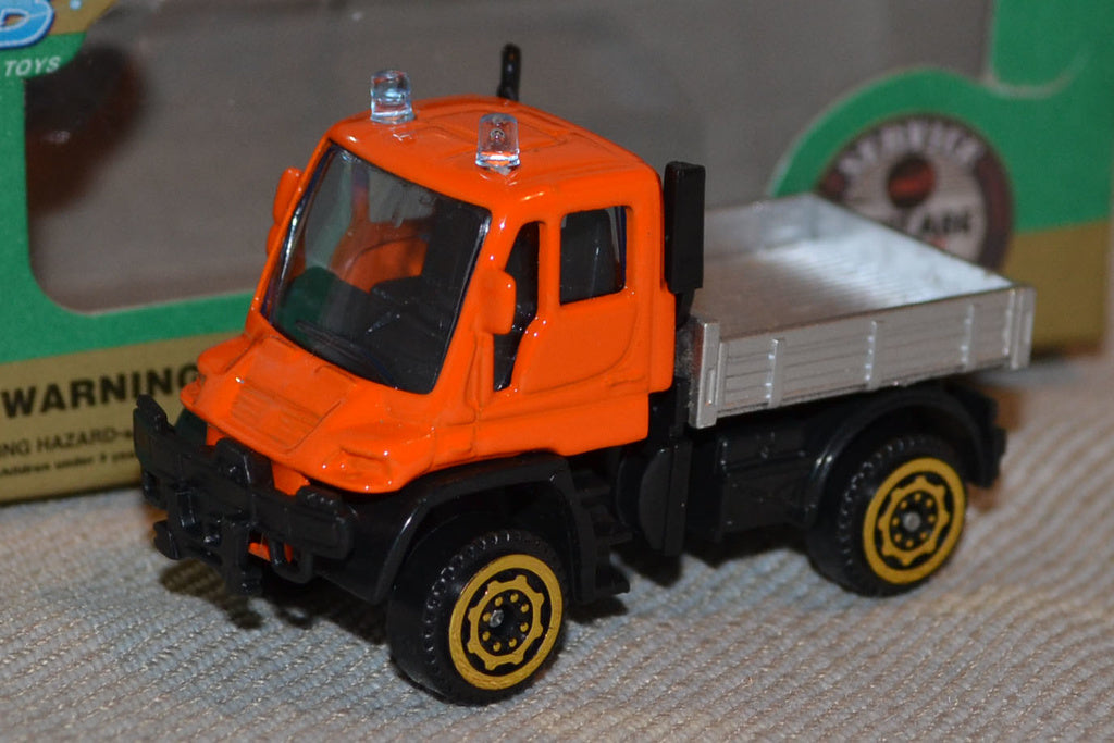 Servicebil m. Flak Orange ( Vintage Series - Yibao 1:64) Lek