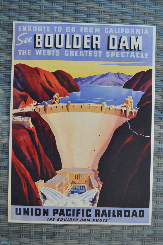 Boulder Dam USA Californien Reklam (Äldre Typ) Poster Affisc