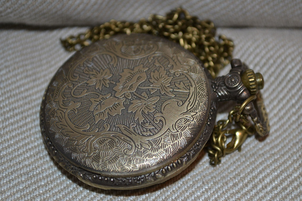 2st Vargar/Hundar (Fickur) Brons/Vintage Klocka Halsband (Qu