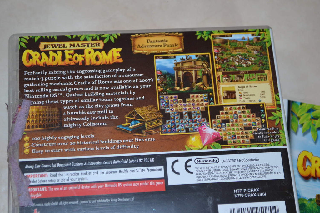 Jewel Master Cradle Of Rome NDS Nintendo DS Komplett Fint Skick
