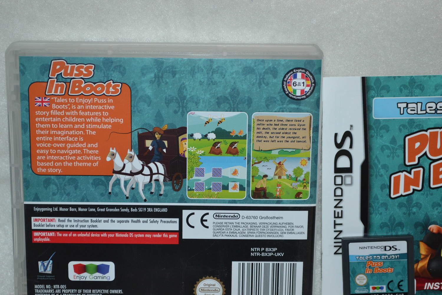 Puss In Boots - Tales To Enjoy NDS Nintendo DS Fint Skick