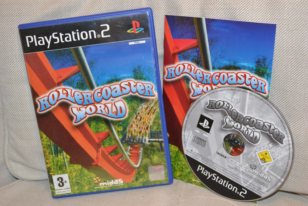 Rollercoaster World PS2 Playstation 2 Komplett Fint Skick