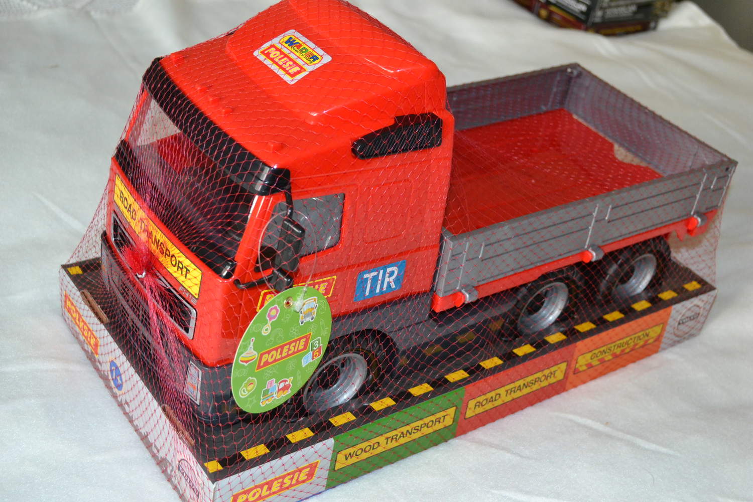 Volvo Lastbil Röd Flak 1:16 Polesie 45cm Ny