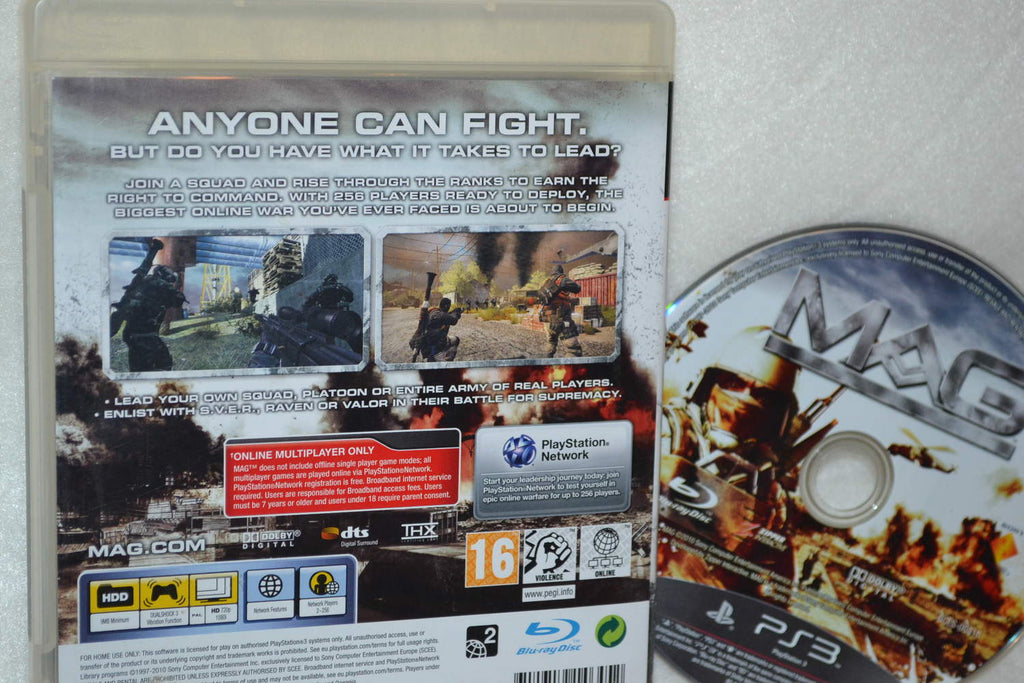 MAG PS3 Playstation 3 Playstation 3 (Utan Manual) Fint Skick