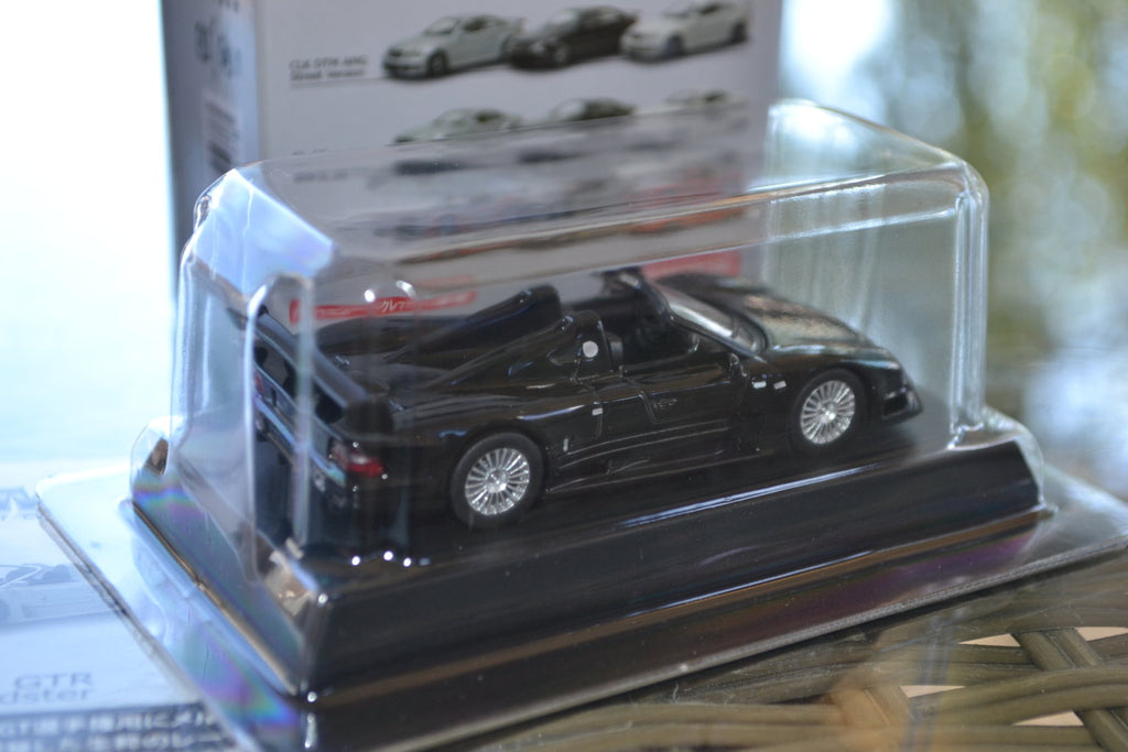 CLK GTR Roadster Mercedes-Benz 1:64 KYOSHO Japan Svart Metal