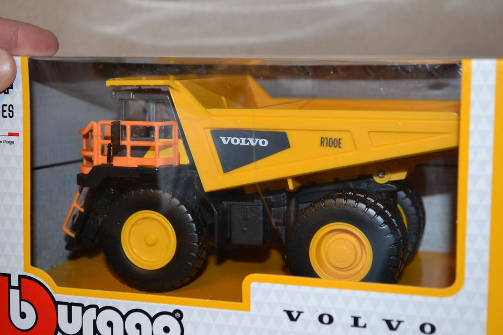 Volvo R1000E Tipptruck Arbetsfordon 1:60 Burago 17cm Ny