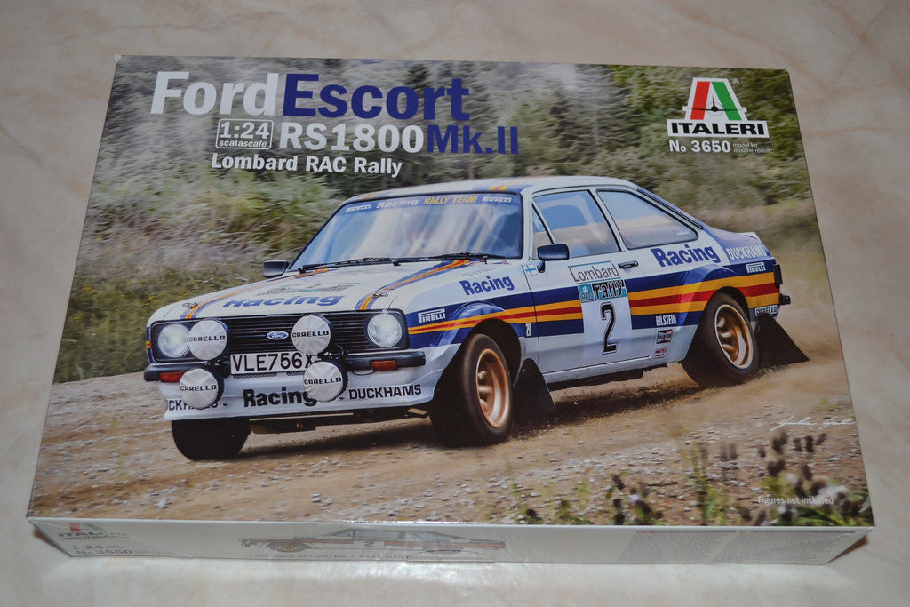 ORD ESCORT RS1800 Mk.II Lombard RAC Rally Ari Vatenen 1:24 Italeri Ny