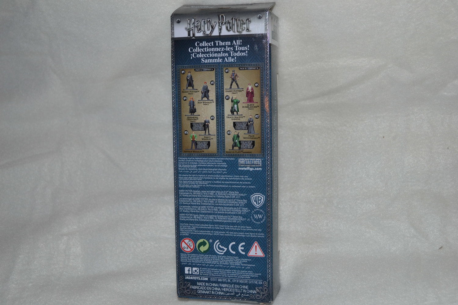 5st Figurer Harry Potter Jada (Metall Nano) 4,5cm J.K.Rowling Ny