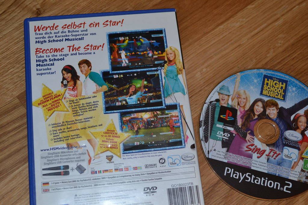 High School Musical Sing It! PS2 Playstation 2 (Utan Manual) Fint Skick