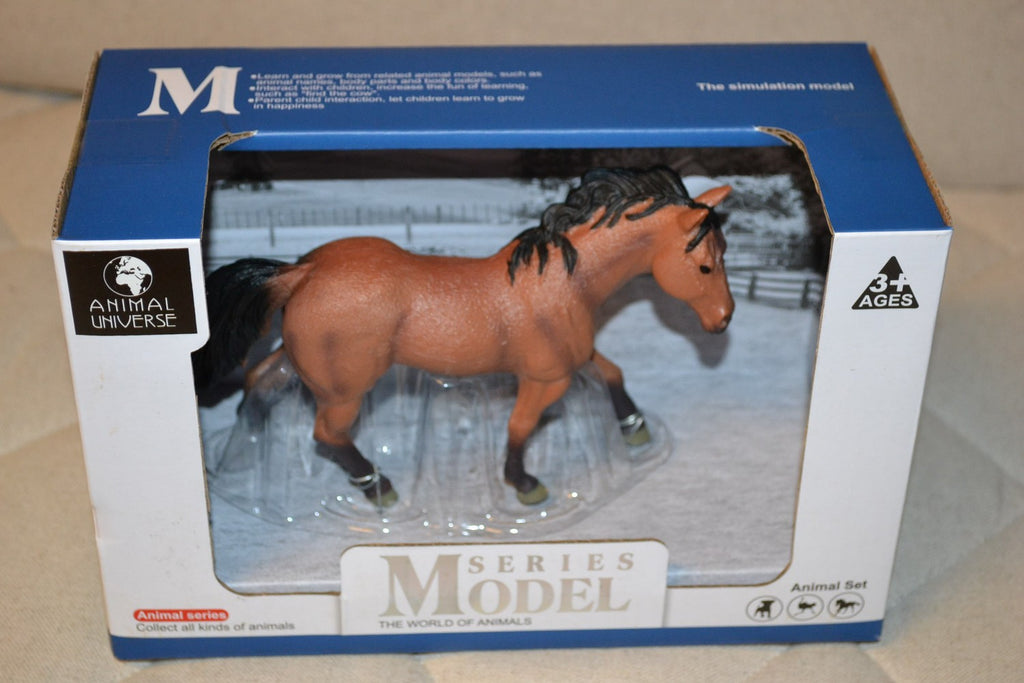 Häst Brun Animal Universe 22cm Ny