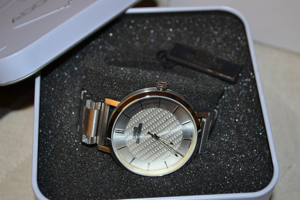 Carlo Cantinaro Metall Armbandsur Klocka 42mm CC1001GB002 Ny