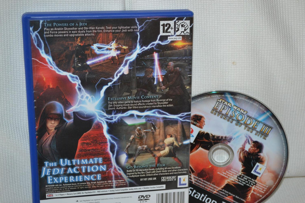 Star Wars: Episode III 3 Revenge of the Sith PS2 Playstation 2 (Utan Manual) Fin