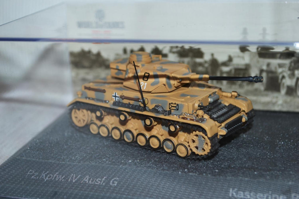 2st Pansarvagnar Tunisien Kasserie Pass WW2 Kpfw IV 1:72 Deagostini 9-12cm Ny