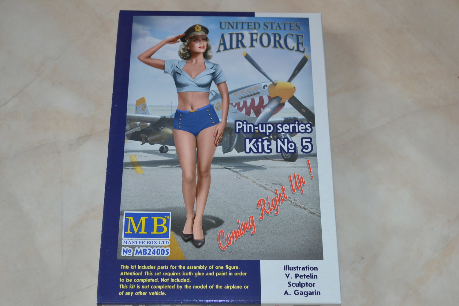 Patty US Airforce Lättklädd Tjej 1:24 MB (Pin-up Nr 5) Ny